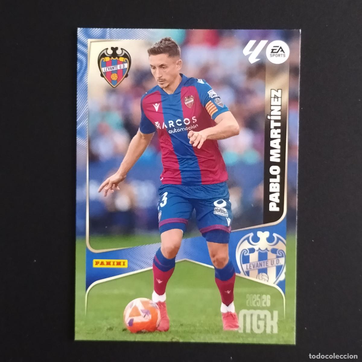 &Aacute;lbum de f&uacute;tbol completo: MGK 211 PABLO MARTINEZ LEVANTE CROMOS ALBUM MEGACRACKS LIGA FUTBOL 2025 2026 25 26