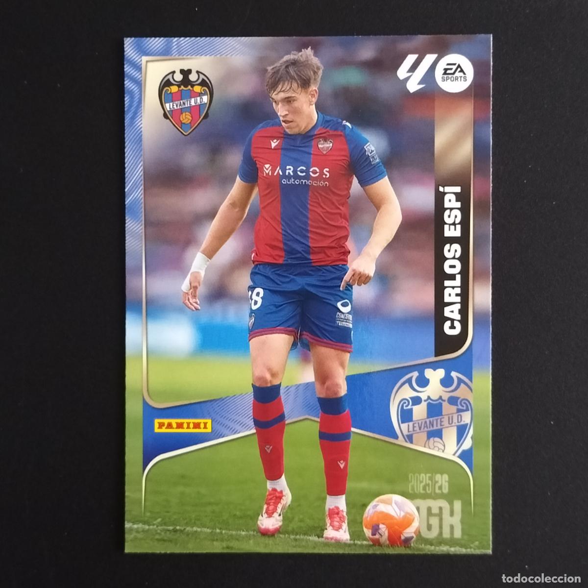 &Aacute;lbum de f&uacute;tbol completo: MGK 215 CARLOS ESPI LEVANTE CROMOS ALBUM MEGACRACKS LIGA FUTBOL 2025 2026 25 26