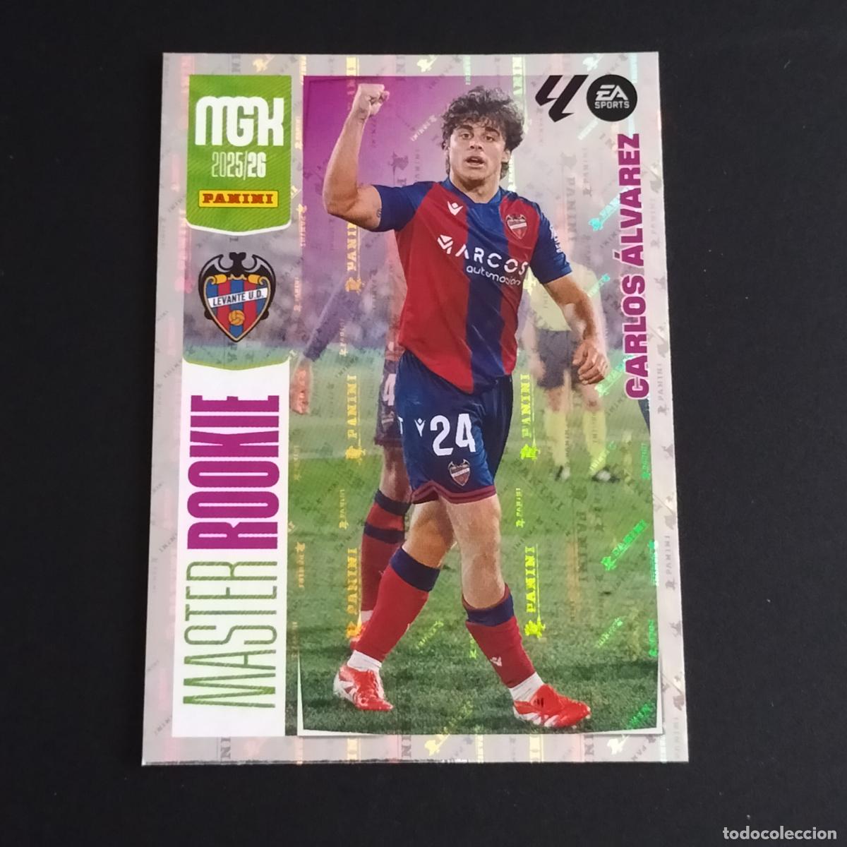 &Aacute;lbum de f&uacute;tbol completo: MGK 407 CARLOS ALVAREZ MASTER ROOKIE LEVANTE CROMOS ALBUM MEGACRACKS LIGA FUTBOL 2025 2026 25 26