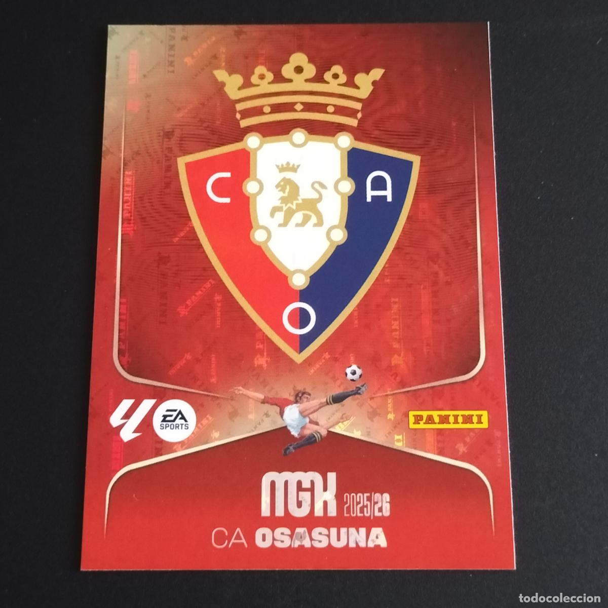 &Aacute;lbum de f&uacute;tbol completo: MGK 253 ESCUDO LOGO OSASUNA CROMOS ALBUM MEGACRACKS LIGA FUTBOL 2025 2026 25 26