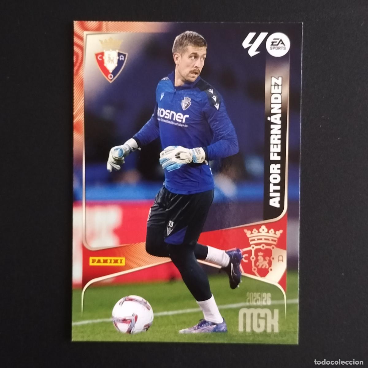 &Aacute;lbum de f&uacute;tbol completo: MGK 255 AITOR FERNANDEZ OSASUNA CROMOS ALBUM MEGACRACKS LIGA FUTBOL 2025 2026 25 26