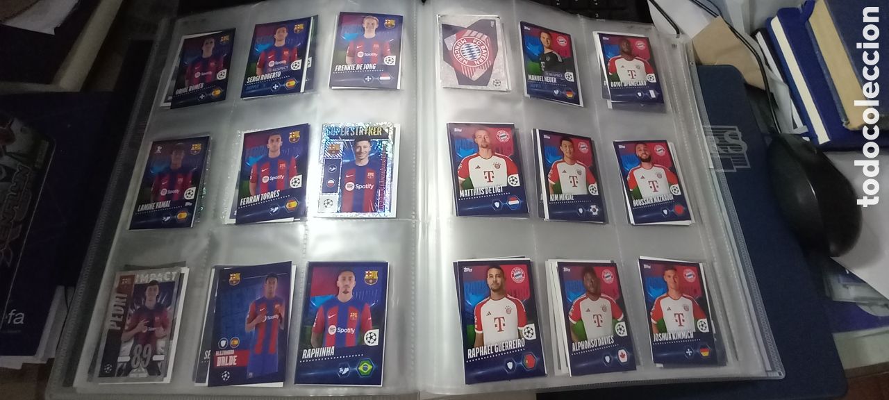&Aacute;lbum de f&uacute;tbol completo: Coleccion Completa Topps Uefa champions league 2023 2024