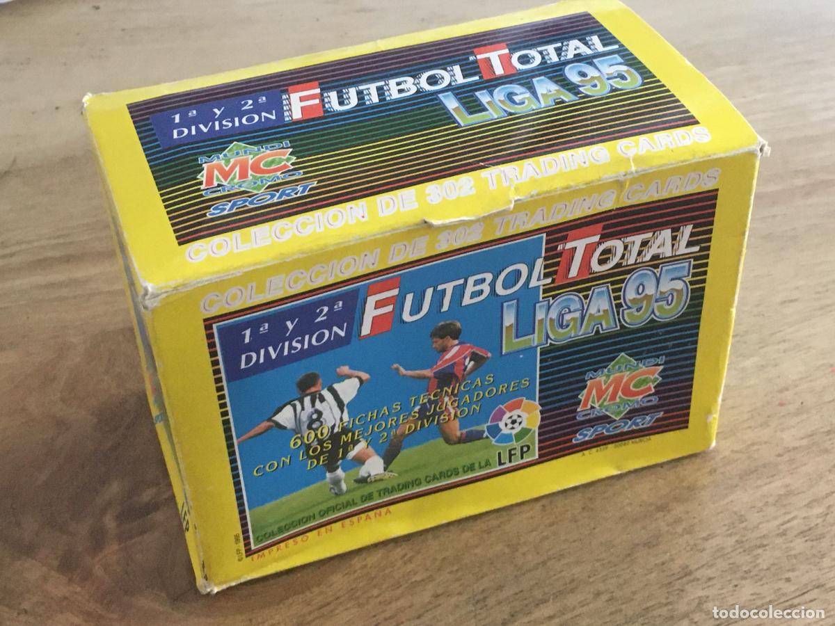 &Aacute;lbum de f&uacute;tbol completo: futbol total liga 95 caja y coleccion casi completa 302 fichas cromos nuevos de sobre