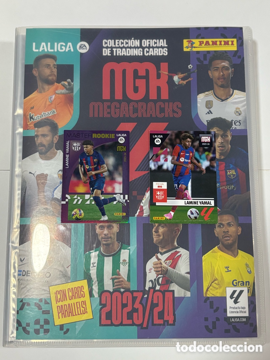 &Aacute;lbum di calcio completo: Coleccion Megacracks 23 24 2023 2024 2023-24 Completa 100% Power Messi 108 Bis + 423 Lamine Yamal