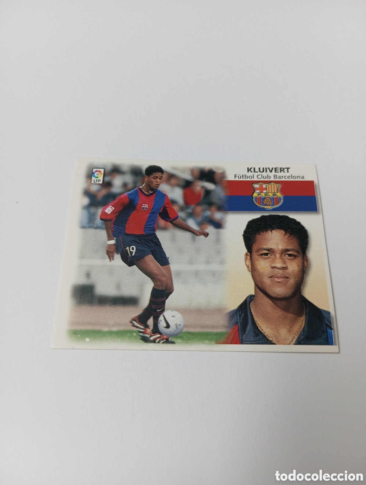 &Aacute;lbum de f&uacute;tbol completo: KLUIVERT Barcelona LIGA ESTE 1999 2000 PANINI 99 00 NUEVO SIN PEGAR