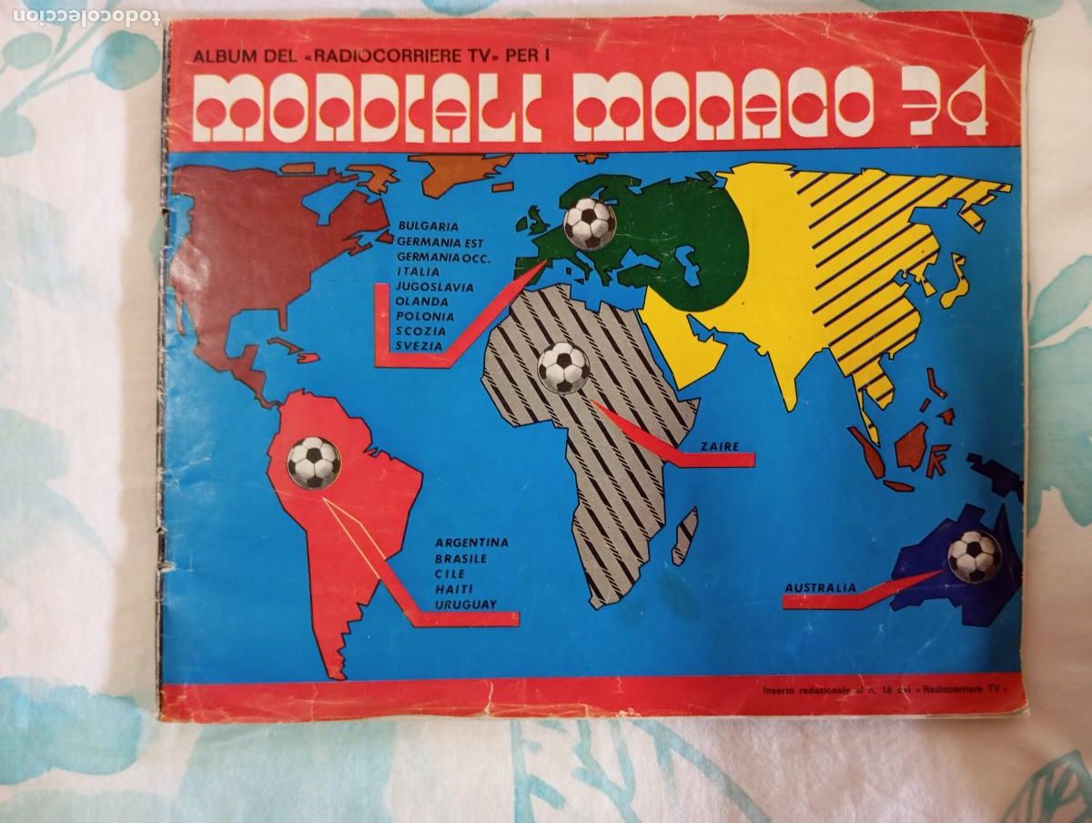 &Aacute;lbum de f&uacute;tbol completo: Mundial de Futbol Munich 1974, edici&oacute;n Radicorriere TV casi completo ver faltas en texto y fotos