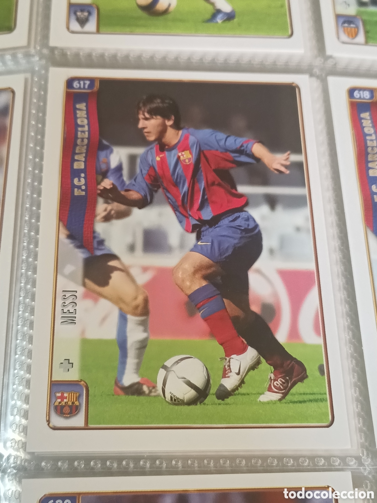 Complete Football Album: MESSI 617 ROOKIE - MUNDICROMO LAS FICHAS DE LA LIGA 2005 MUY COMPLETO con 1039 CROMOS en 2 ALBUMES
