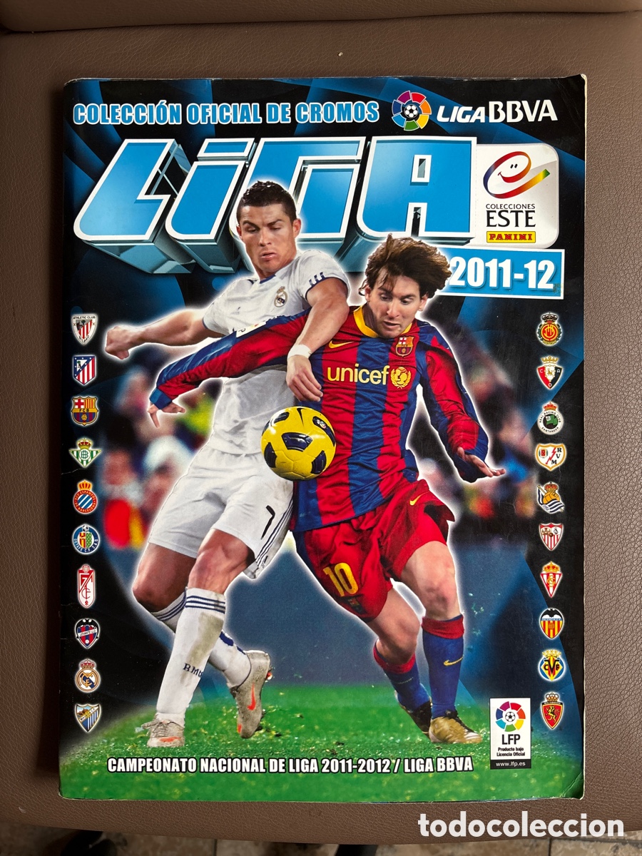 &Aacute;lbum de f&uacute;tbol completo: (J) ALBUM LIGA ESTE 2011 2012 11 12 COMPLETO CON TODO LO EDITADO MENOS MERCADO DE INVIERNO