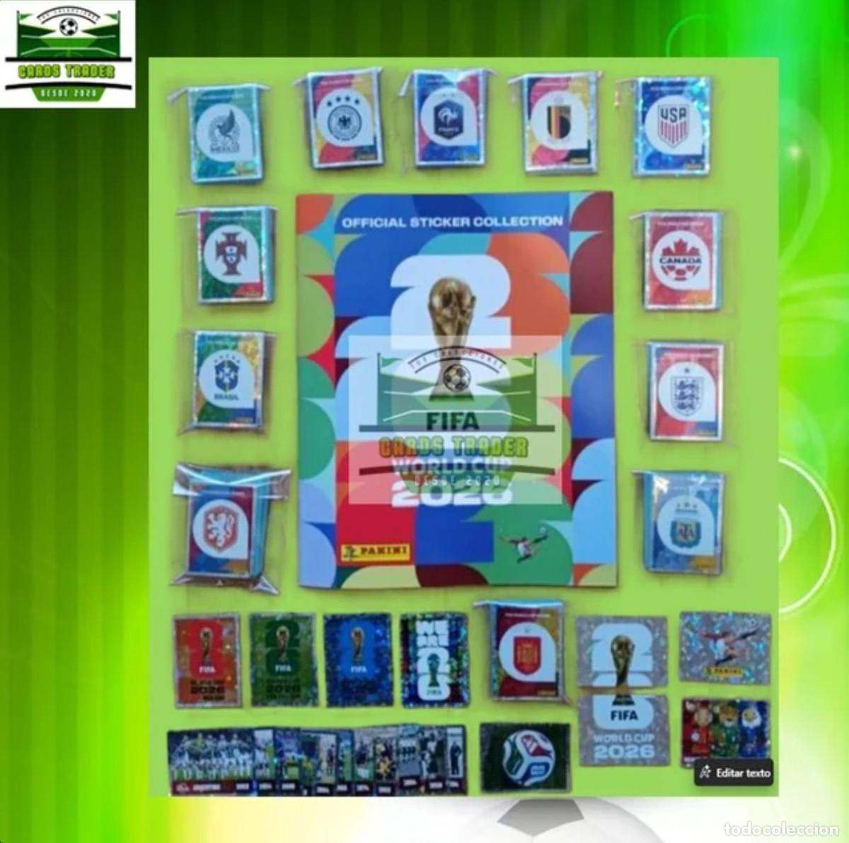 Caderneta de futebol completa: Coleccion mundial 2026 stickers panini