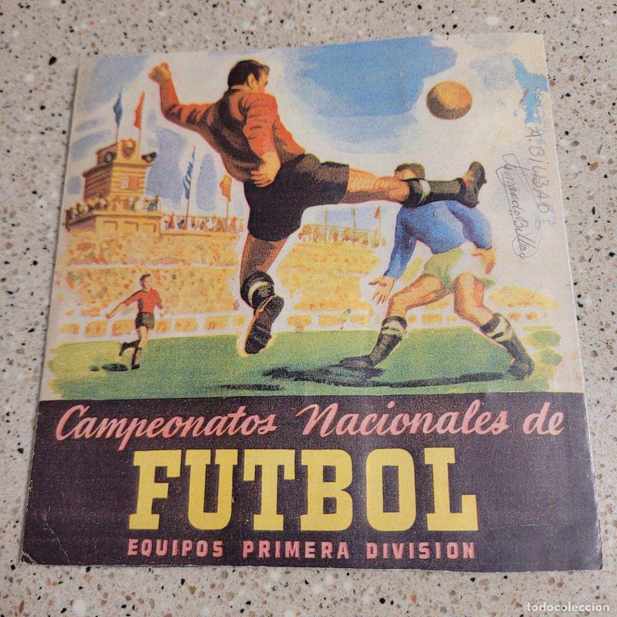 Caderneta de futebol completa: ALBUM CAMPEONATOS NACIONALES DE FUTBOL RUIZ ROMERO 1952-53 EQUIPO A.BILBAO COMPLETO