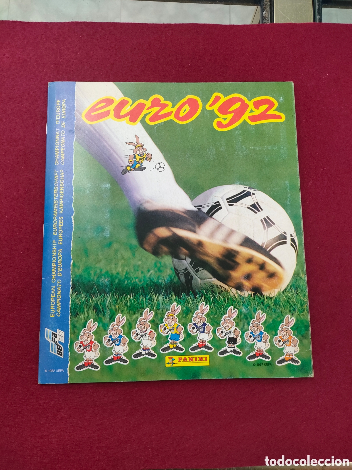 &Aacute;lbum de f&uacute;tbol completo: Euro 92, album completo. Eurocopa 92.