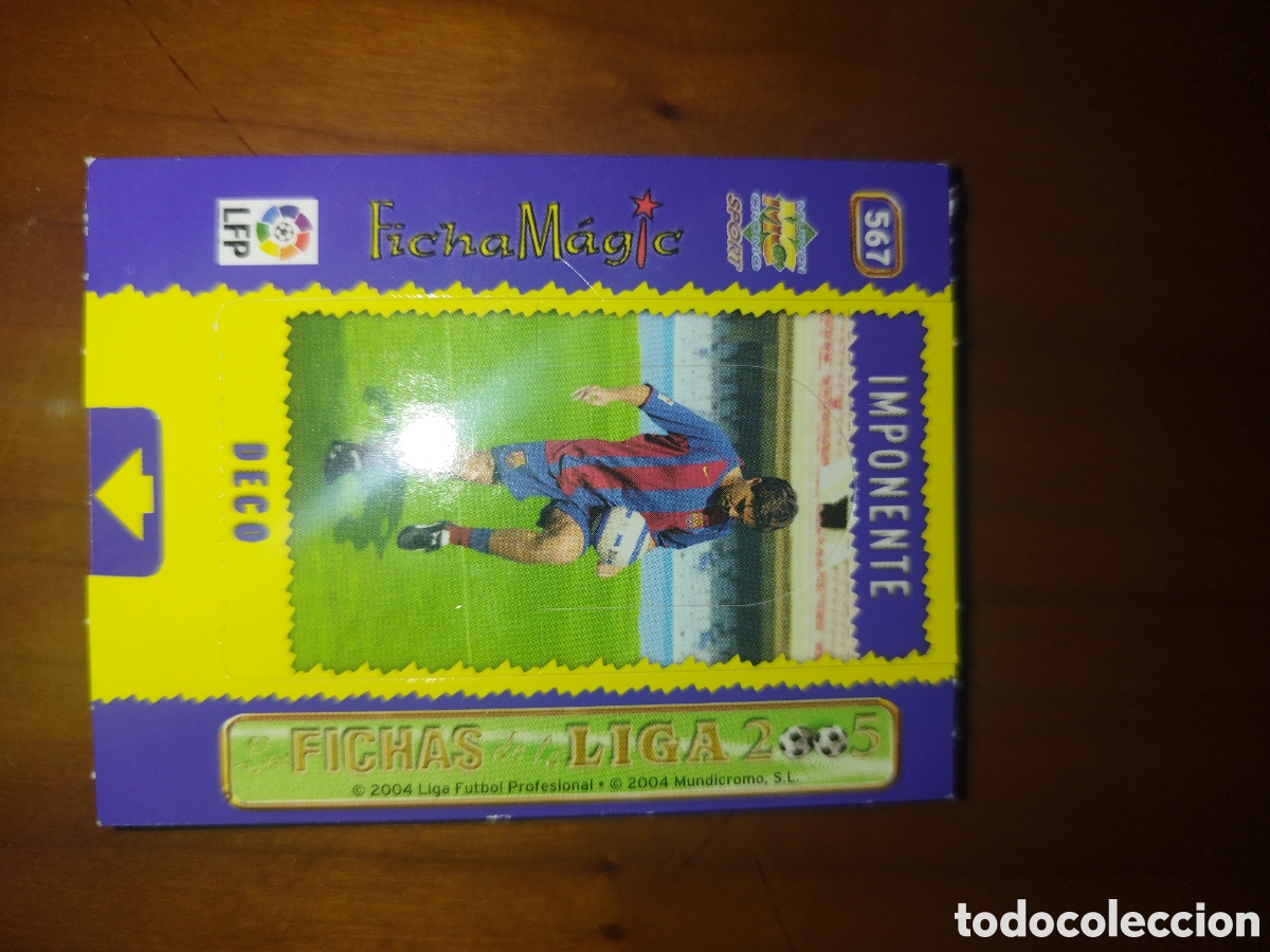 &Aacute;lbum de f&uacute;tbol completo: Deco #567 De las fichas de la liga Mundicromo 2005