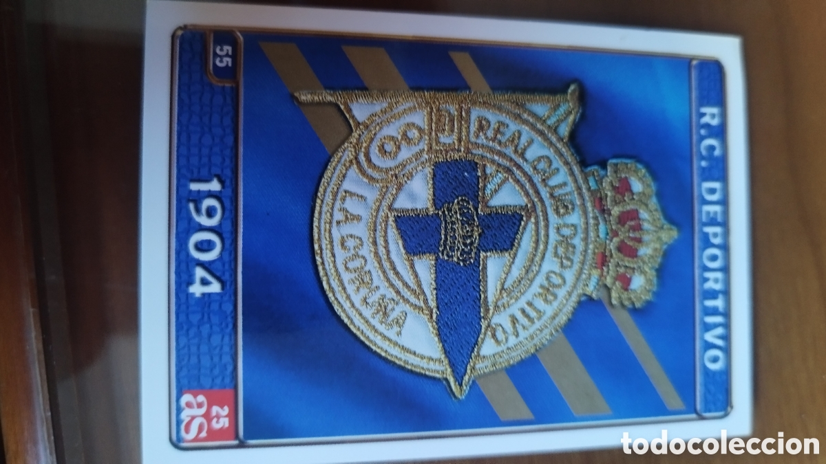 &Aacute;lbum de f&uacute;tbol completo: ESCUDO RC DEPORTIVO # 55 De las fichas de la liga Mundicromo 2005
