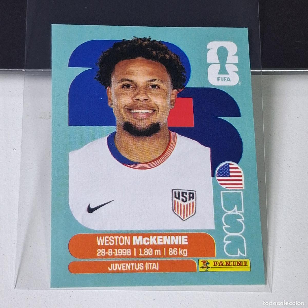 Album de football complet: A37 USA10 WESTON MCKENNIE 10 ESTADOS UNIDOS USA MUNDIAL FIFA WORLD CUP 2026 STICKER PANINI