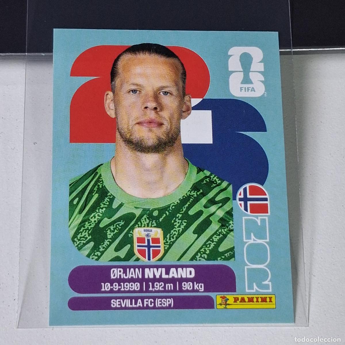 &Aacute;lbum de f&uacute;tbol completo: A37 NOR2 &Oslash;RJAN NYLAND 2 NORUEGA NORWAY NOR MUNDIAL FIFA WORLD CUP 2026 STICKER PANINI