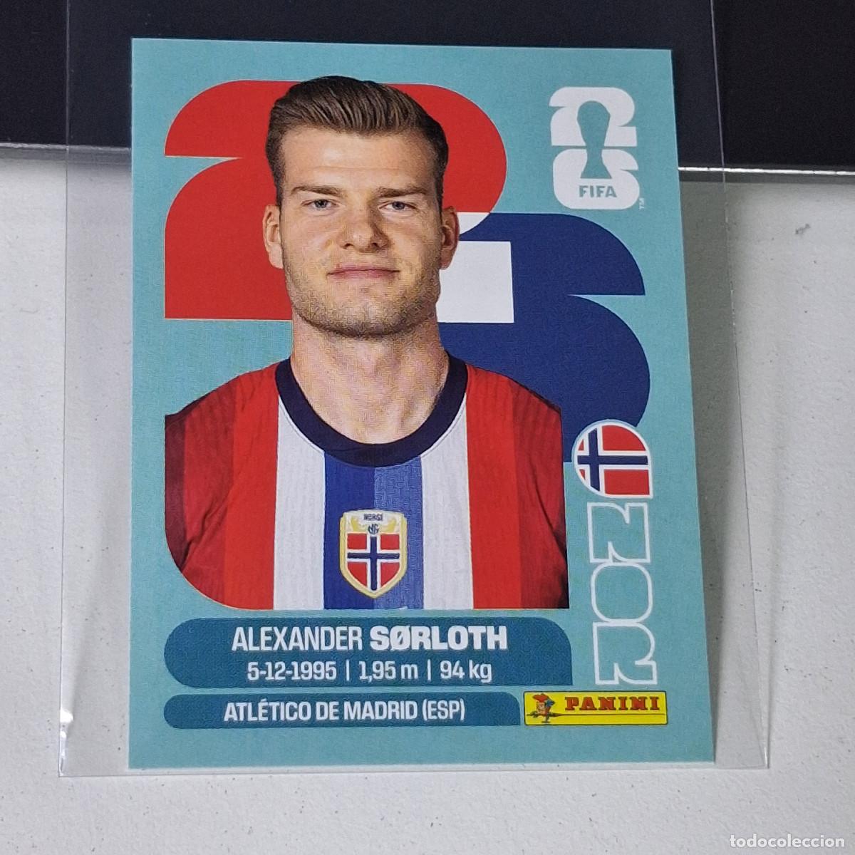 &Aacute;lbum de f&uacute;tbol completo: A37 NOR 16 NOR16 ALEXANDER S&Oslash;RLOTH NORUEGA NORWAY NOR MUNDIAL FIFA WORLD CUP 2026 STICKER PANINI
