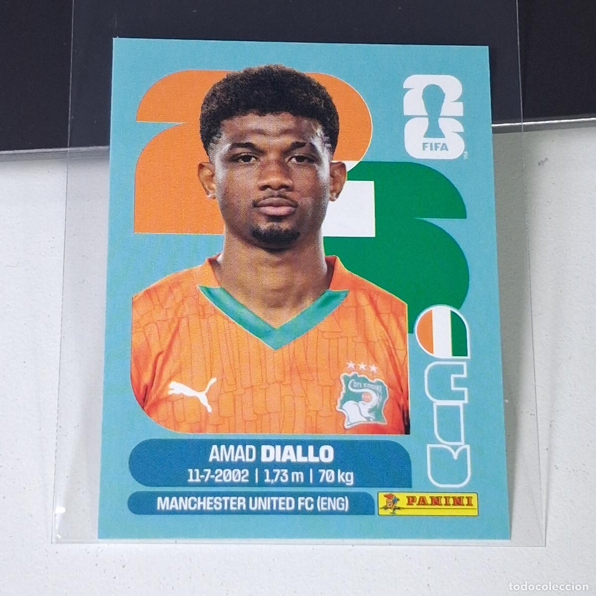 &Aacute;lbum de f&uacute;tbol completo: A37 CIV15 AMAD DIALLO 15 COSTA DE MARFIL CIV MUNDIAL FIFA WORLD CUP 2026 STICKER PANINI