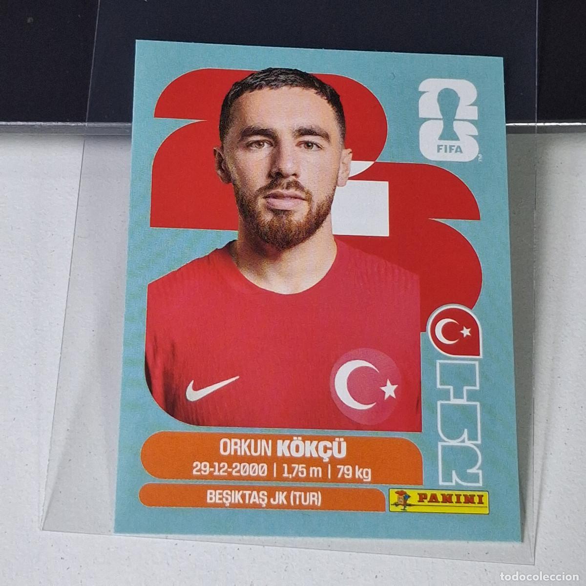 &Aacute;lbum de f&uacute;tbol completo: A37 TUR12 ORKUN K&Ouml;K&Ccedil;&Uuml; 12 TURQU&Iacute;A TURQUEY TUR MUNDIAL FIFA WORLD CUP 2026 STICKER PANINI