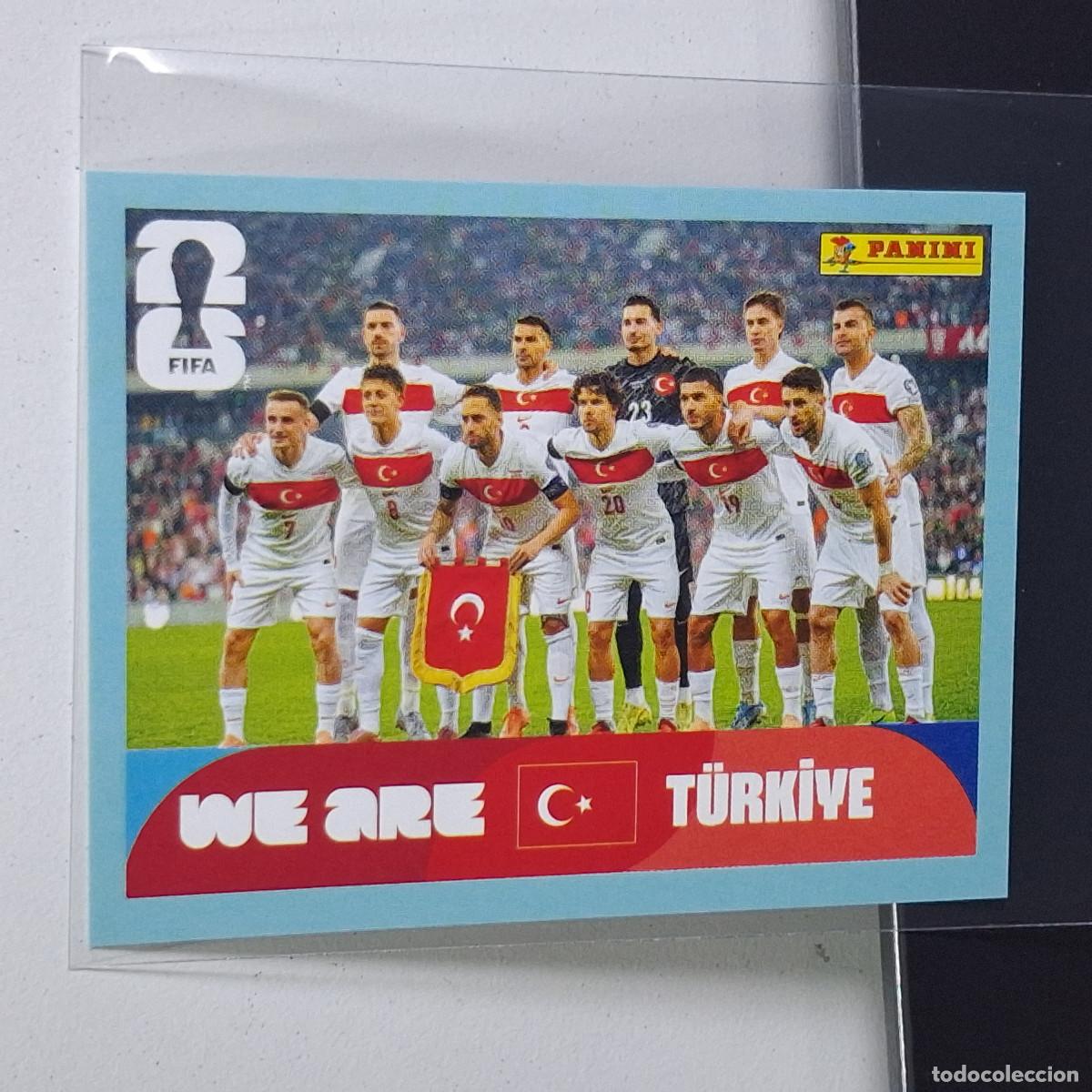 &Aacute;lbum de f&uacute;tbol completo: A37 TUR13 TEAM PHOTO EQUIPO 13 TURQU&Iacute;A TURQUEY TUR MUNDIAL FIFA WORLD CUP 2026 STICKER PANINI