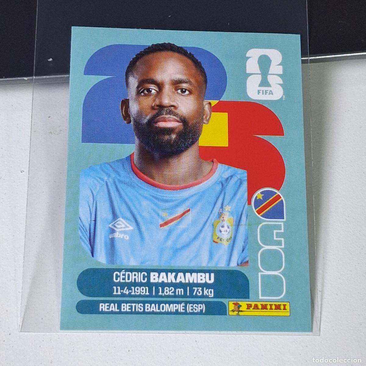 &Aacute;lbum de f&uacute;tbol completo: A37 COD19 C&Eacute;DRIC BAKAMBU 19 CONGO COD MUNDIAL FIFA WORLD CUP 2026 STICKER PANINI