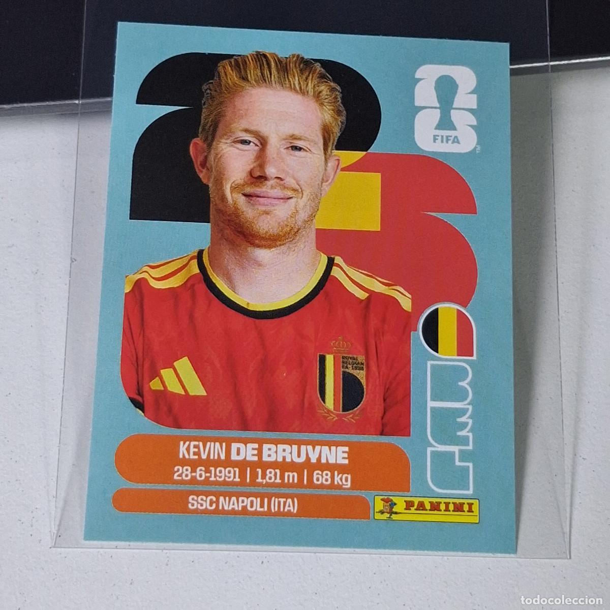&Aacute;lbum de f&uacute;tbol completo: A37 BEL15 KEVIN DE BRUYNE 15 B&Eacute;LGICA BELGIUM MUNDIAL FIFA WORLD CUP 2026 STICKER PANINI