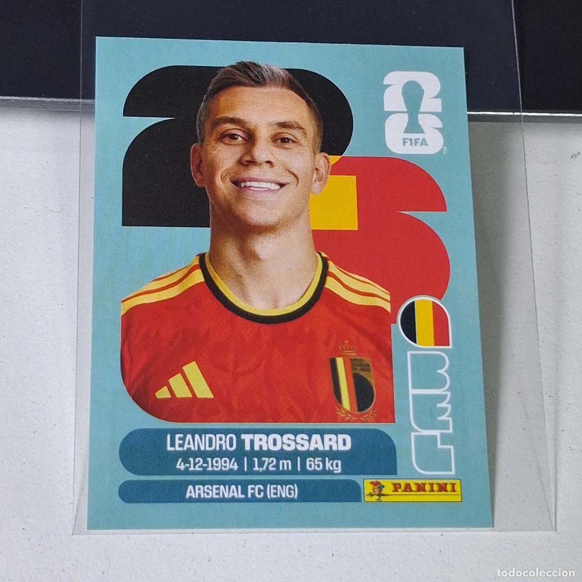 &Aacute;lbum de f&uacute;tbol completo: A37 BEL 18 BEL18 LEANDRO TROSSARD B&Eacute;LGICA BELGIUM MUNDIAL FIFA WORLD CUP 2026 STICKER PANINI