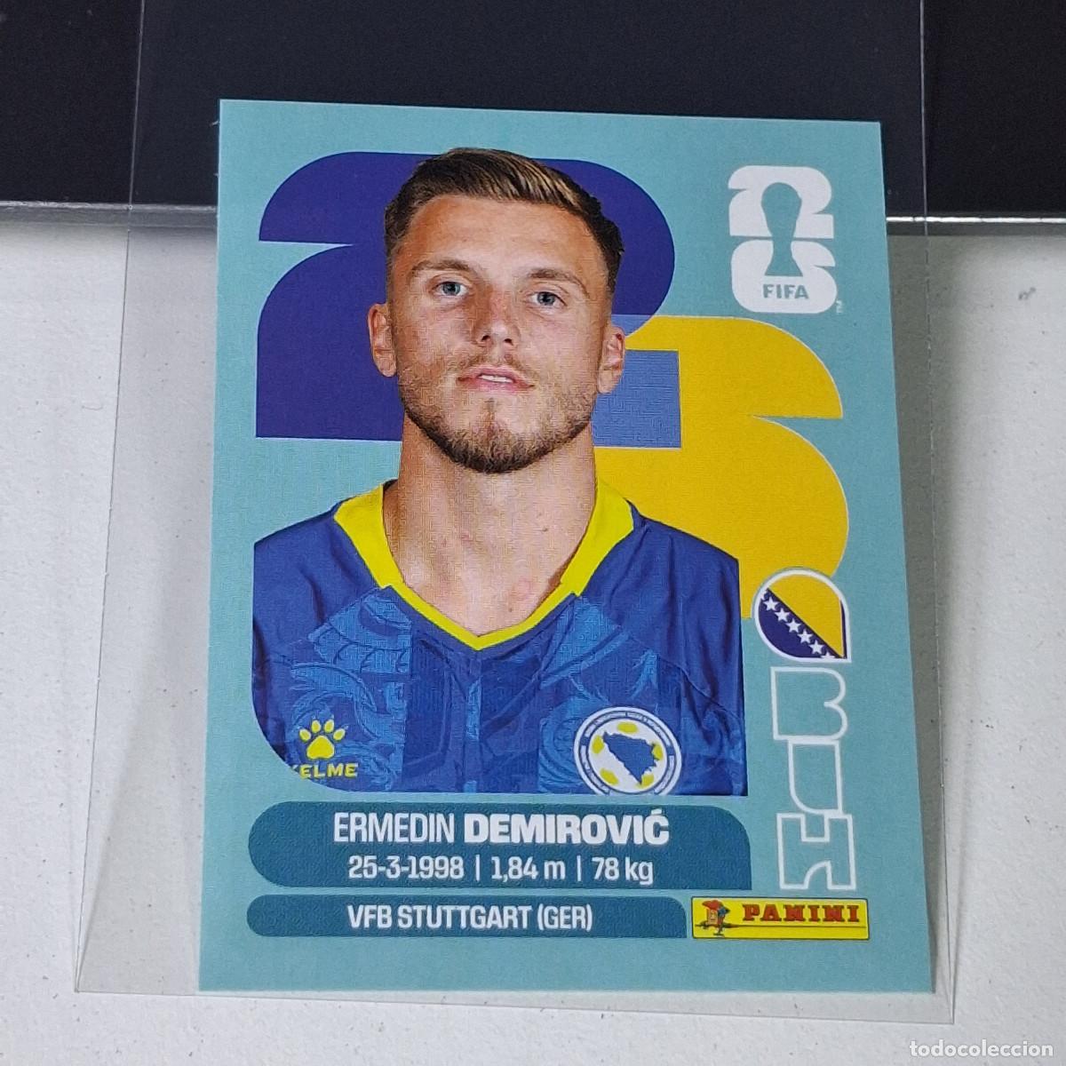 &Aacute;lbum de f&uacute;tbol completo: A37 BIH17 ERMEDIN DEMIROVIĆ 17 BOSNIA HERZEGOVINA BIH MUNDIAL FIFA WORLD CUP 2026 STICKER PANINI