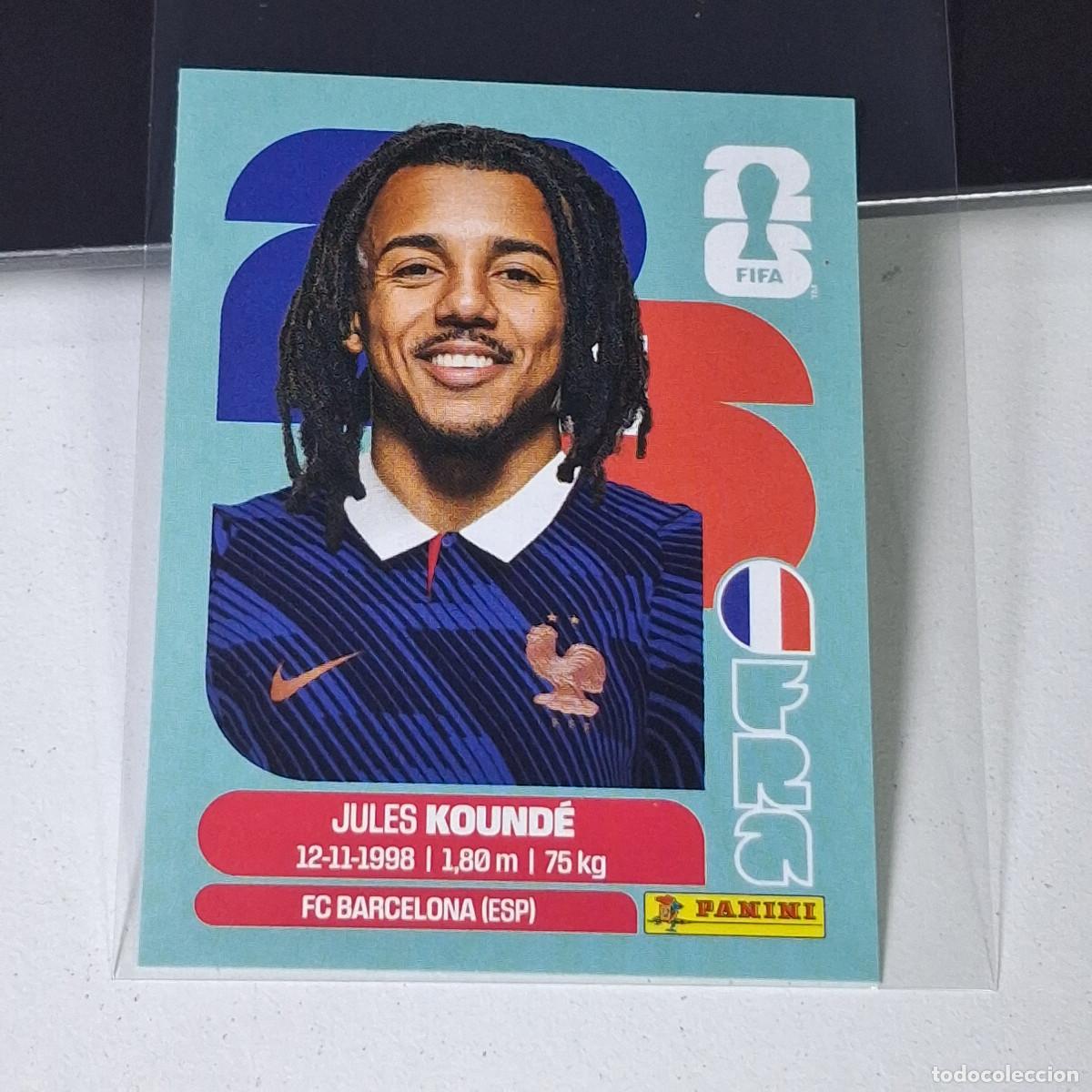 &Aacute;lbum de f&uacute;tbol completo: A37 FRA5 FRA 5 JULES KOUND&Eacute; FRANCIA FRANCE FRA MUNDIAL FIFA WORLD CUP 2026 STICKER PANINI
