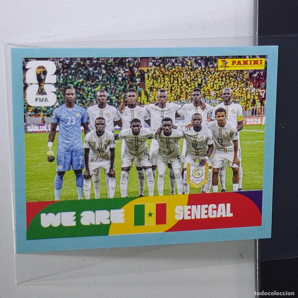 &Aacute;lbum de f&uacute;tbol completo: A37 SEN13 TEAM PHOTO EQUIPO 13 SENEGAL SEN MUNDIAL FIFA WORLD CUP 2026 STICKER PANINI