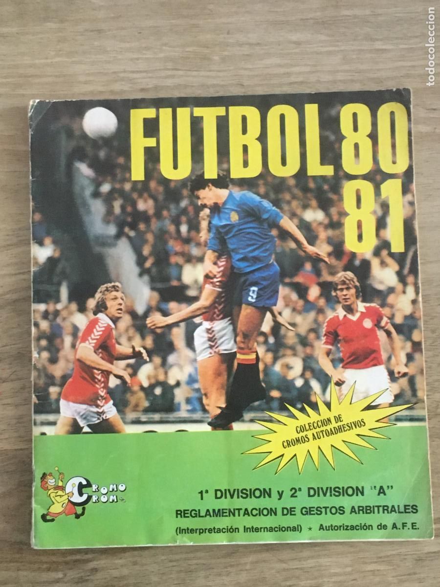 Album de football complet: futbol 80 81 1980 1981 panini album de cromos casi completo perfecto estado faltan 2 cromos