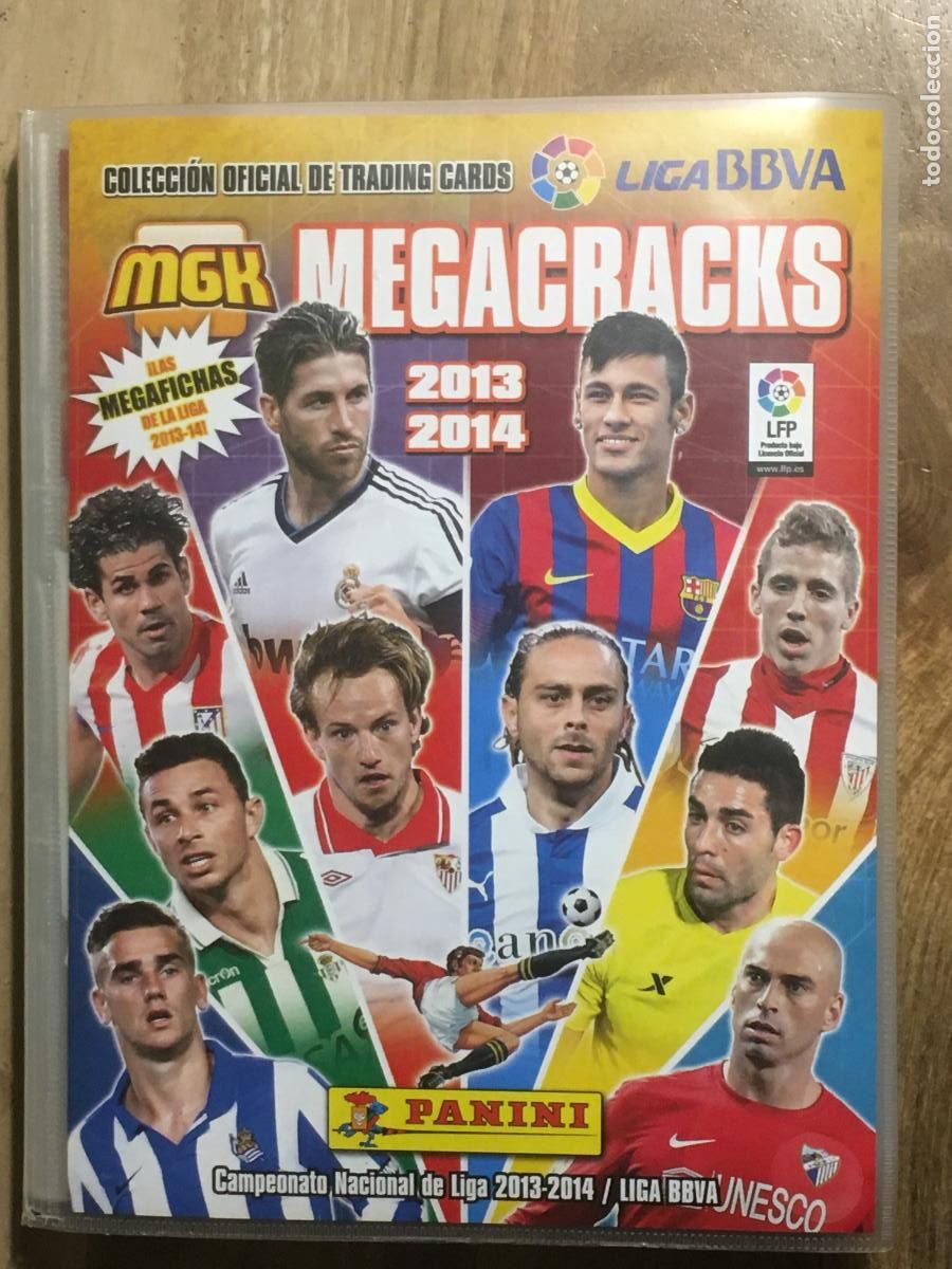 &Aacute;lbum de f&uacute;tbol completo: megacracks MGK 2013 2014 13 14 album de cromos con 521 cromos messi cristiano ronaldo