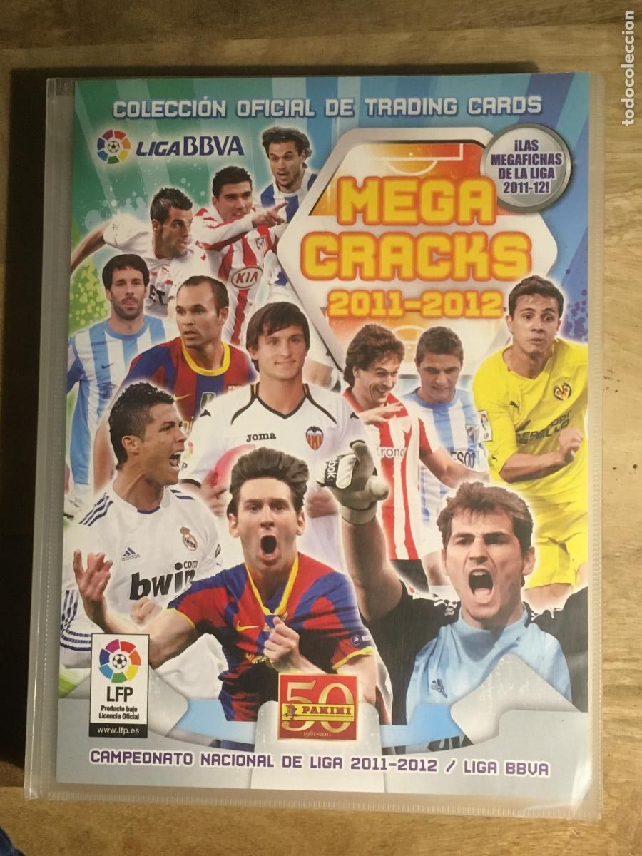 &Aacute;lbum de f&uacute;tbol completo: megacracks mgk 2011 2012 11 12 con 4 messi album de cromos con 553 cromos perfecto estado