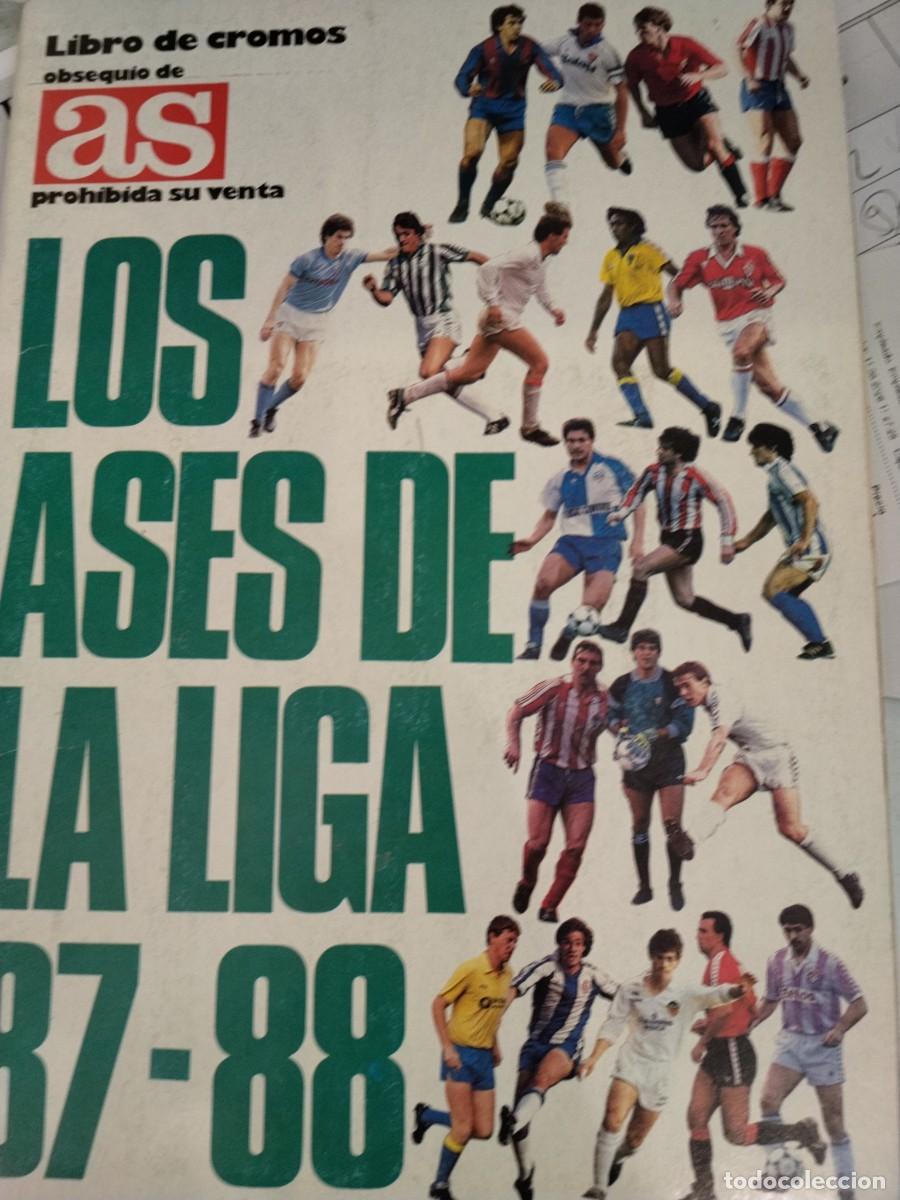 Vollst&auml;ndige Fu&szlig;ballsammelalben: Album de cromos. Los ases de la la liga 87-88. Completo