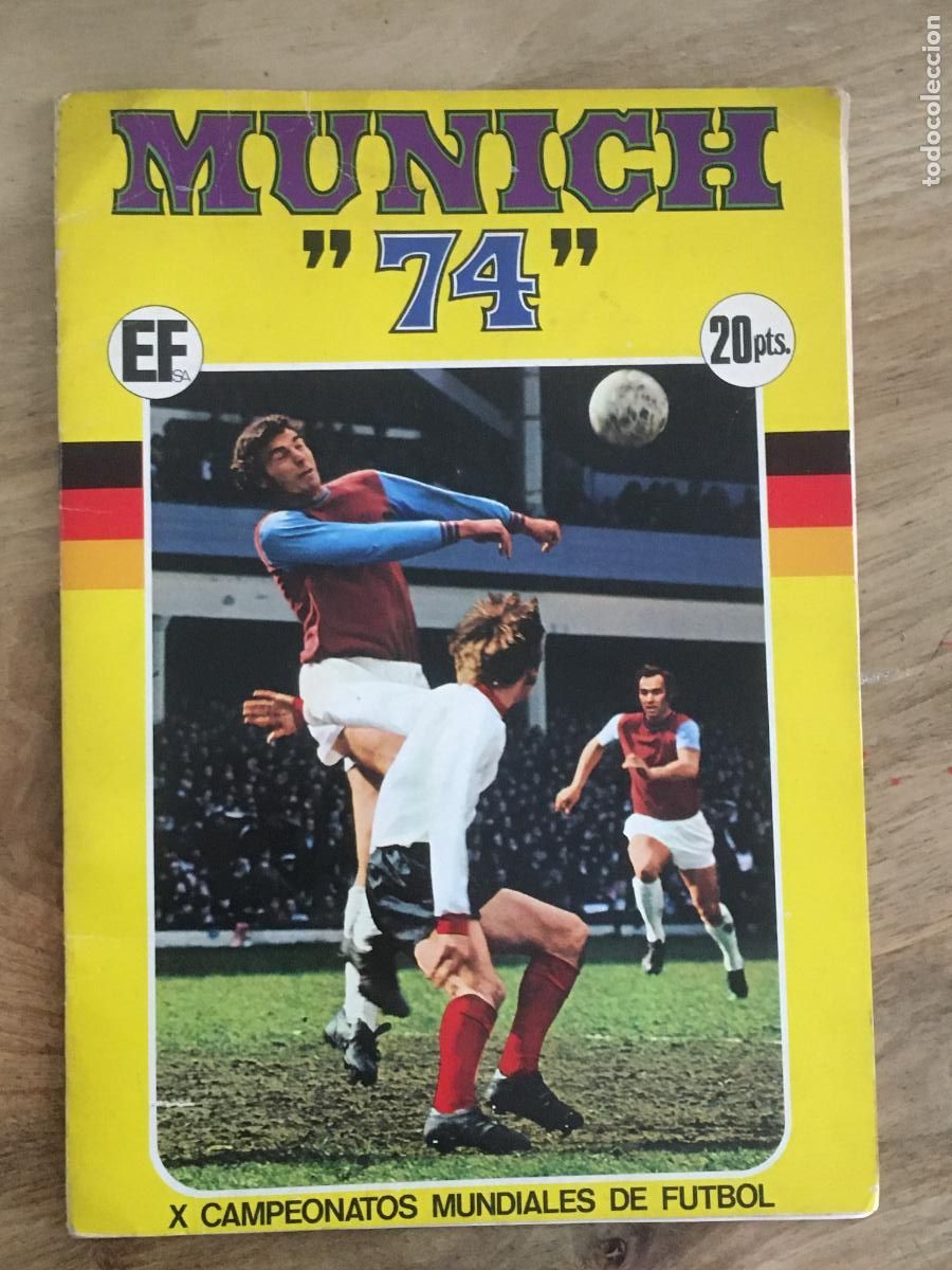 &Aacute;lbum di calcio completo: munich 74 mundial alemania fher album de cromos completo cruyff pele beckenbauer