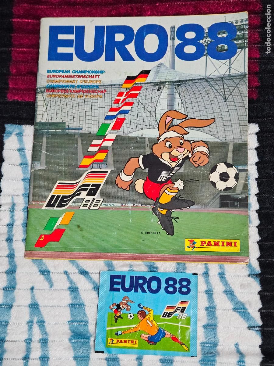 &Aacute;lbum de f&uacute;tbol completo: ALBUM DE FUTBOL EURO 88 - PANINI - CASI COMPLETO - SOLO FALTAN 6 CROMOS - REGALO SOBRE LEER ANUNCIO