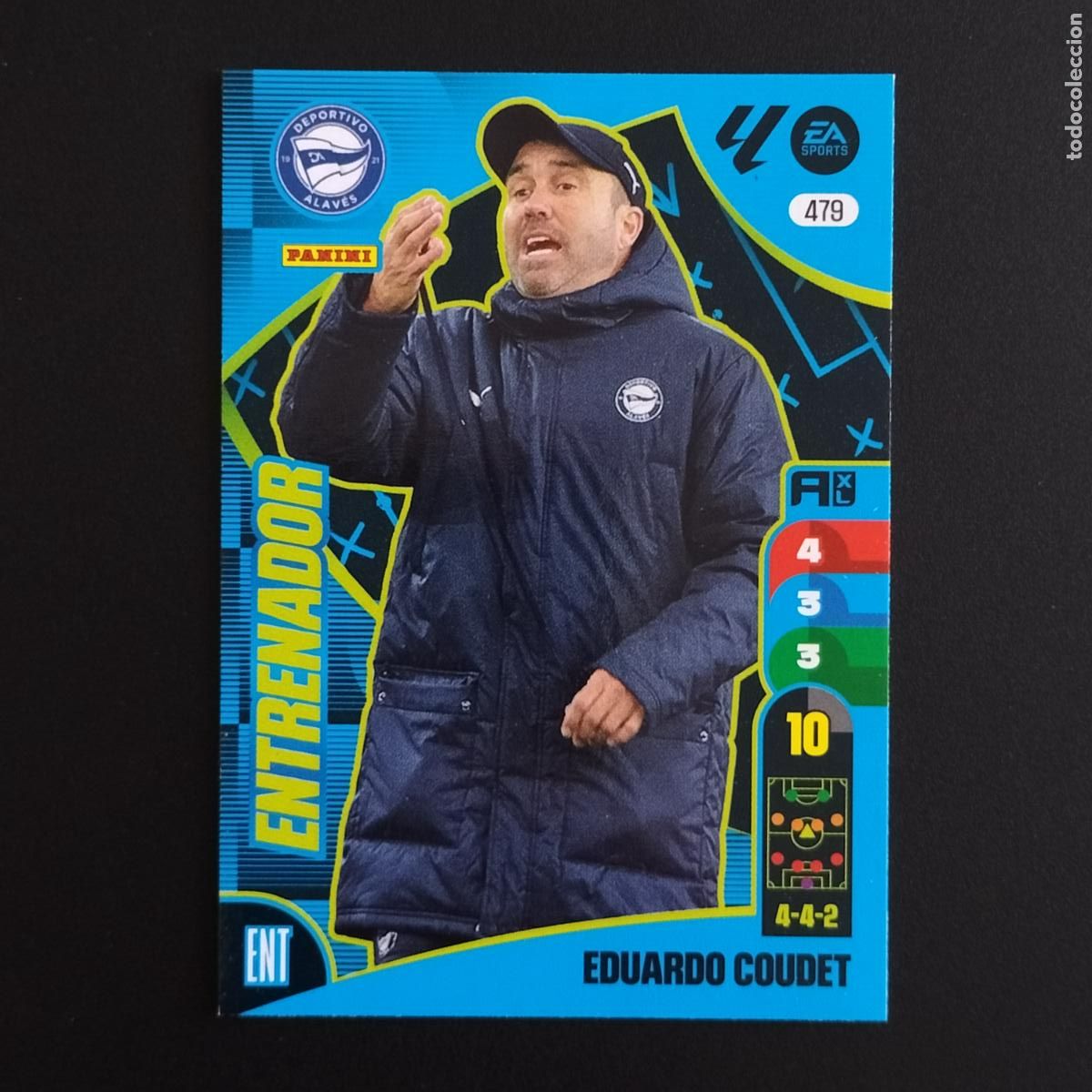&Aacute;lbum de f&uacute;tbol completo: 479 EDUARDO COUDET ENTRENADOR ALAVES CROMOS ADRENALYN XL LALIGA CARD 2024 2025 24 25 PANINI