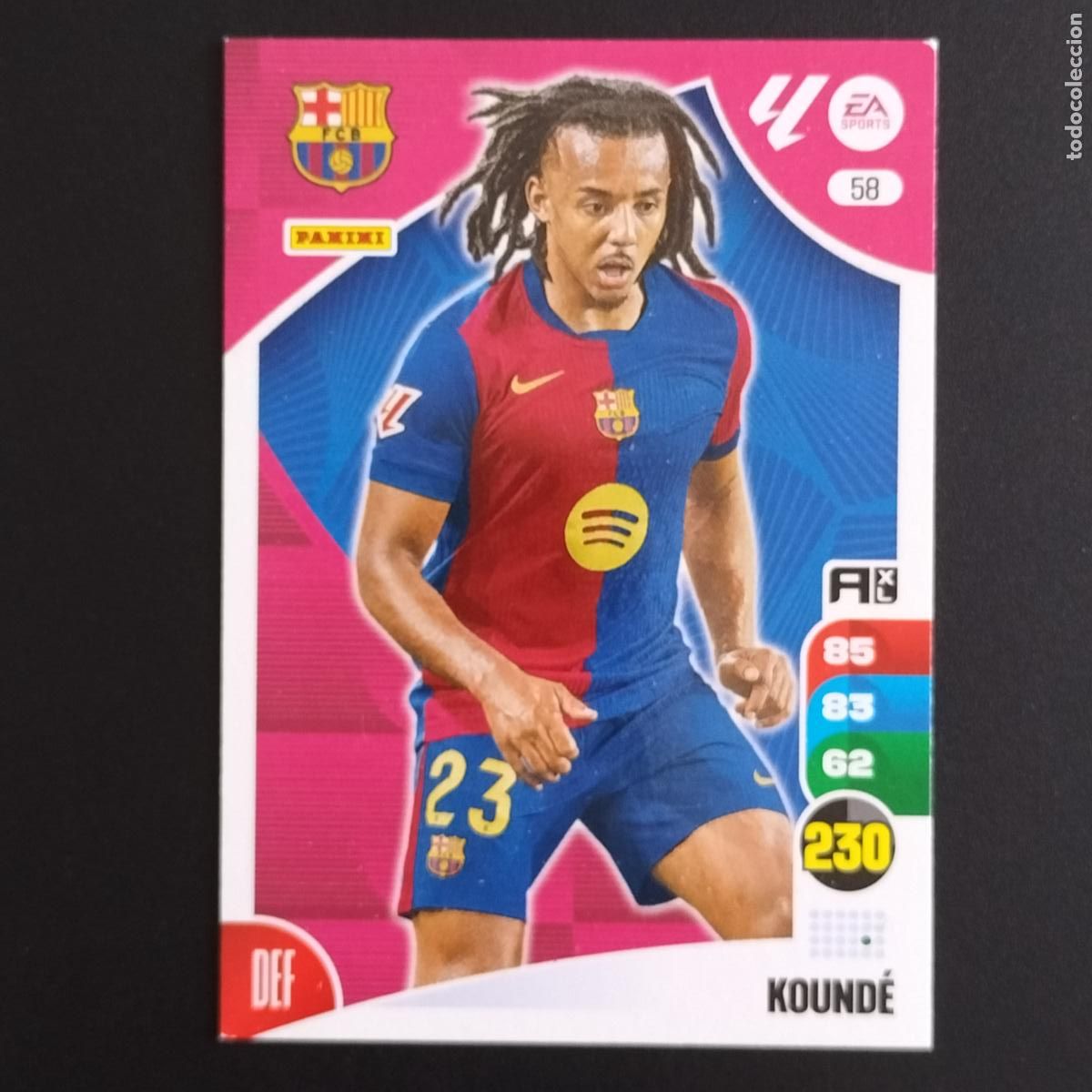 &Aacute;lbum de f&uacute;tbol completo: 58 KOUNDE FC BARCELONA CROMOS ADRENALYN XL LALIGA CARD 2024 2025 24 25 PANINI