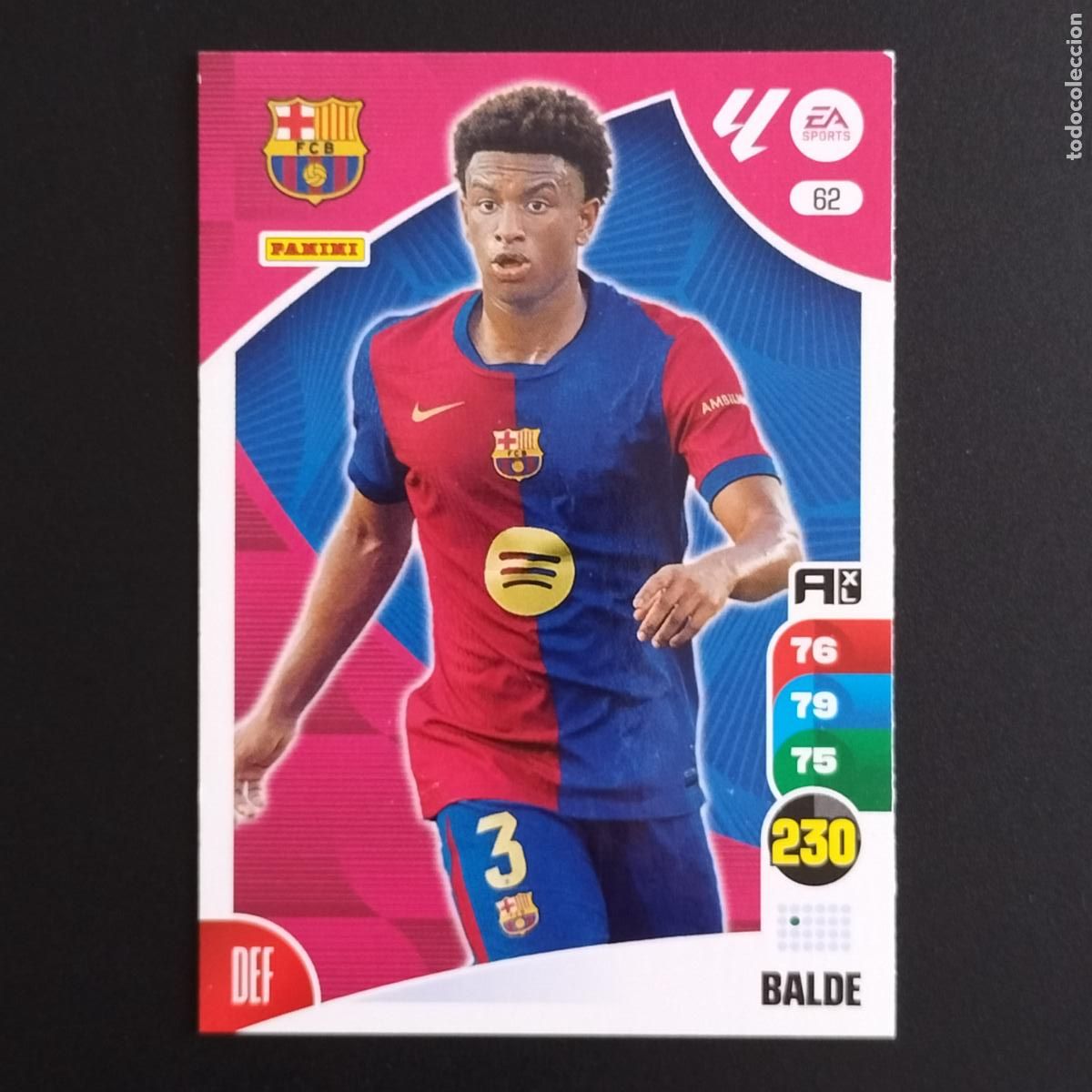 &Aacute;lbum de f&uacute;tbol completo: 62 BALDE FC BARCELONA CROMOS ADRENALYN XL LALIGA CARD 2024 2025 24 25 PANINI