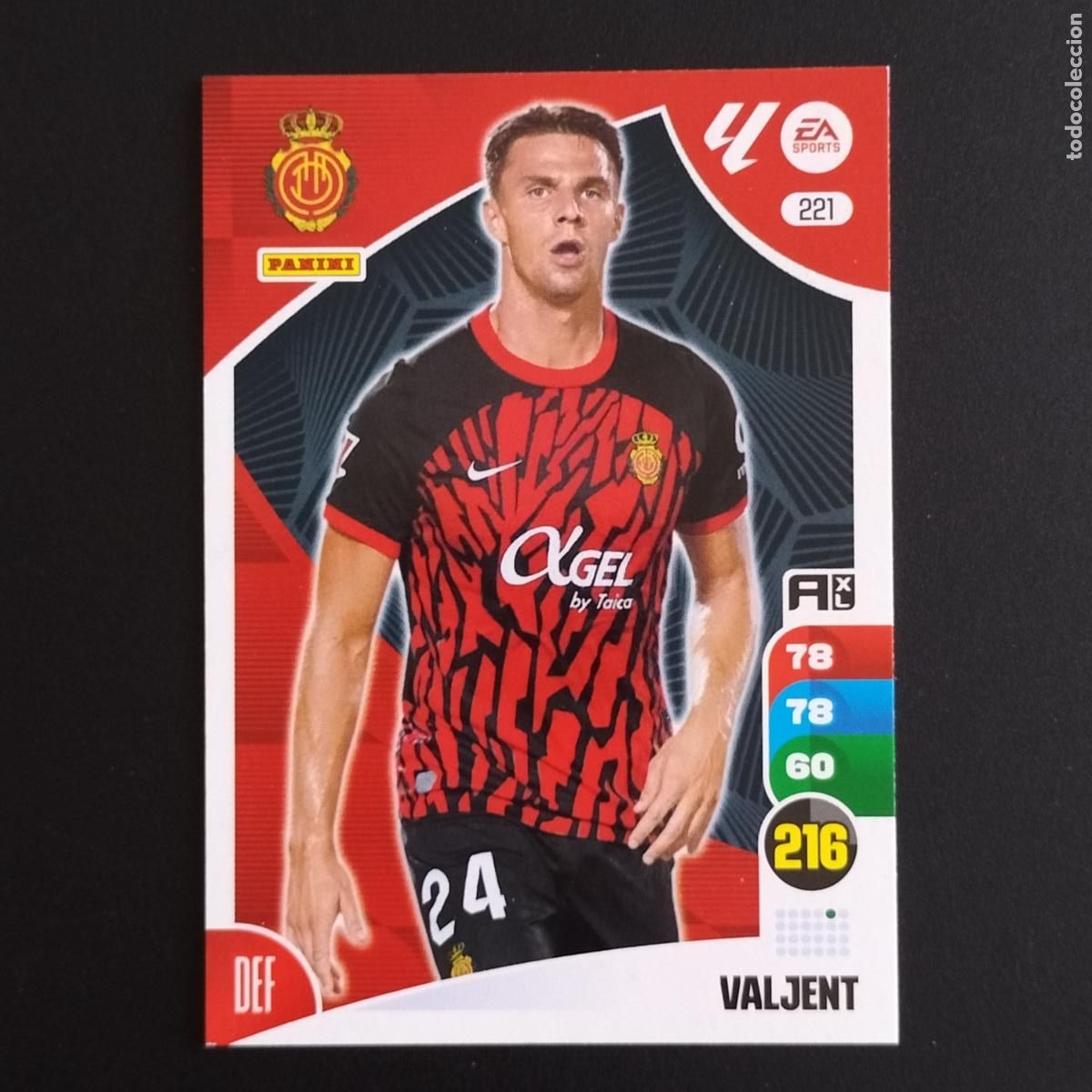 &Aacute;lbum de f&uacute;tbol completo: 221 VALJENT MALLORCA CROMOS ADRENALYN XL LALIGA CARD 2024 2025 24 25 PANINI