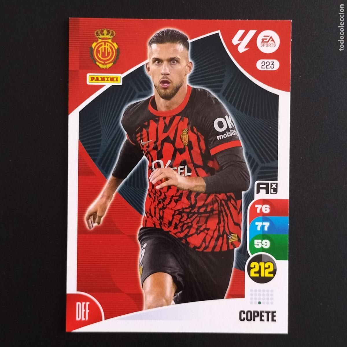 &Aacute;lbum de f&uacute;tbol completo: 223 COPETE MALLORCA CROMOS ADRENALYN XL LALIGA CARD 2024 2025 24 25 PANINI