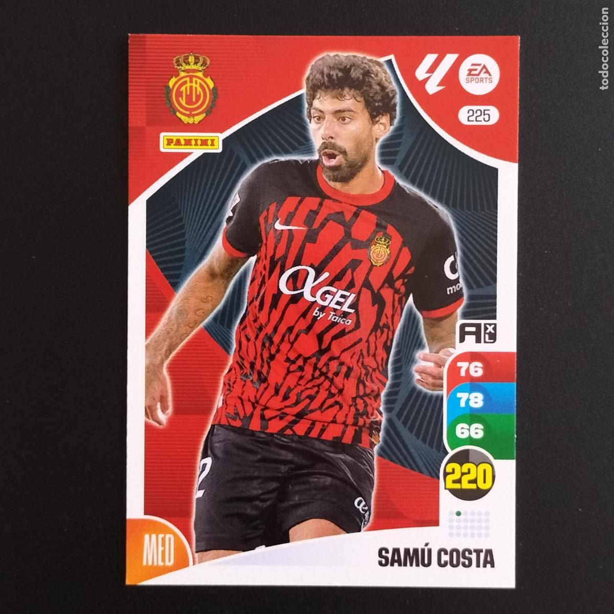 &Aacute;lbum de f&uacute;tbol completo: 225 SAMU COSTA MALLORCA CROMOS ADRENALYN XL LALIGA CARD 2024 2025 24 25 PANINI