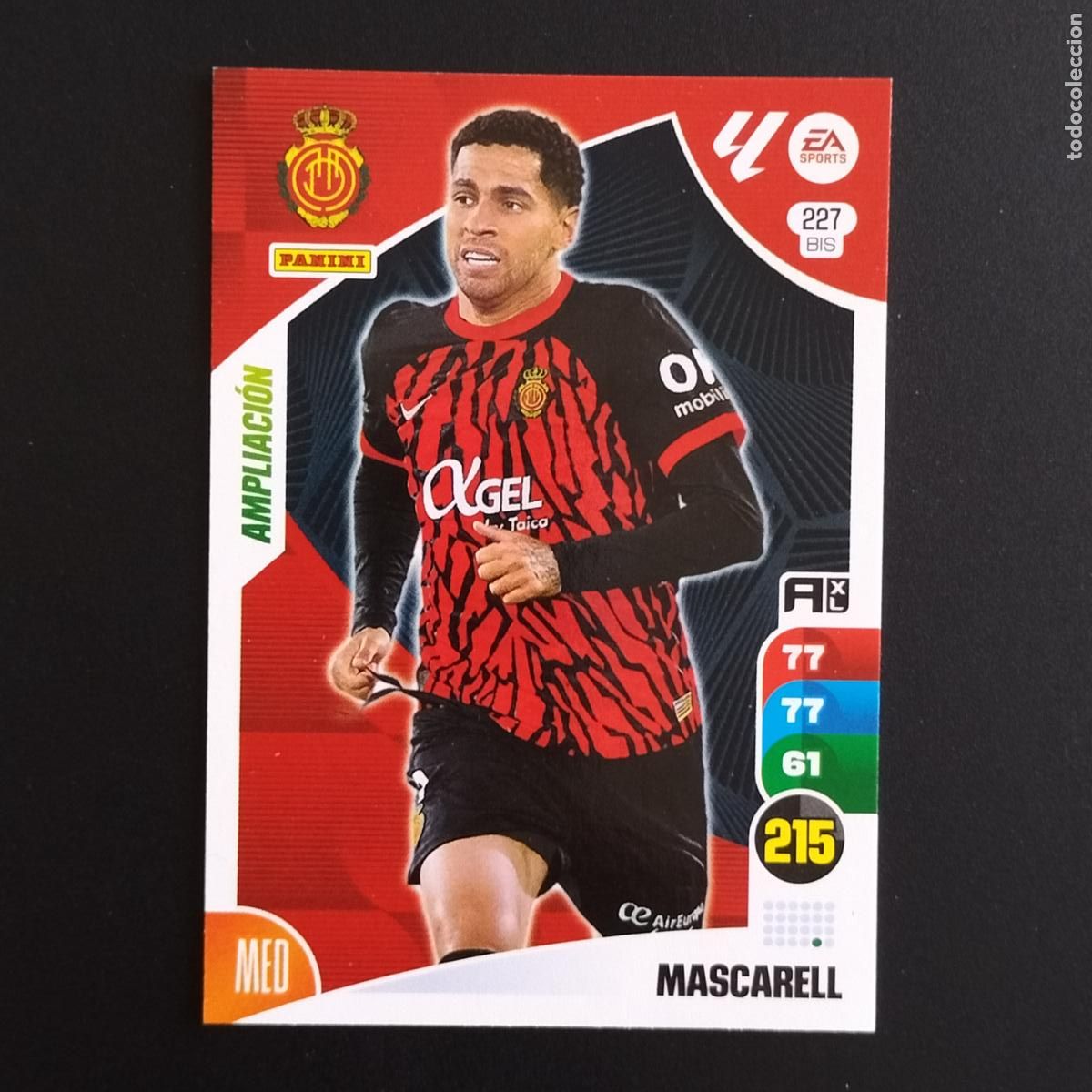 &Aacute;lbum de f&uacute;tbol completo: 227 BIS MASCARELL AMPLIACION MALLORCA CROMOS ADRENALYN XL LALIGA CARD 2024 2025 24 25 PANINI