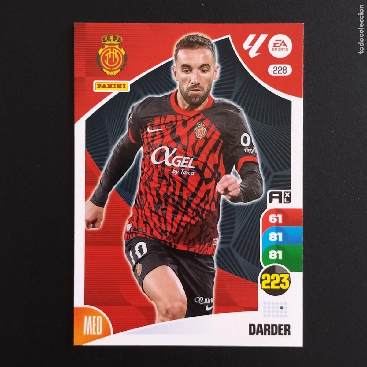 &Aacute;lbum de f&uacute;tbol completo: 228 DARDER MALLORCA CROMOS ADRENALYN XL LALIGA CARD 2024 2025 24 25 PANINI