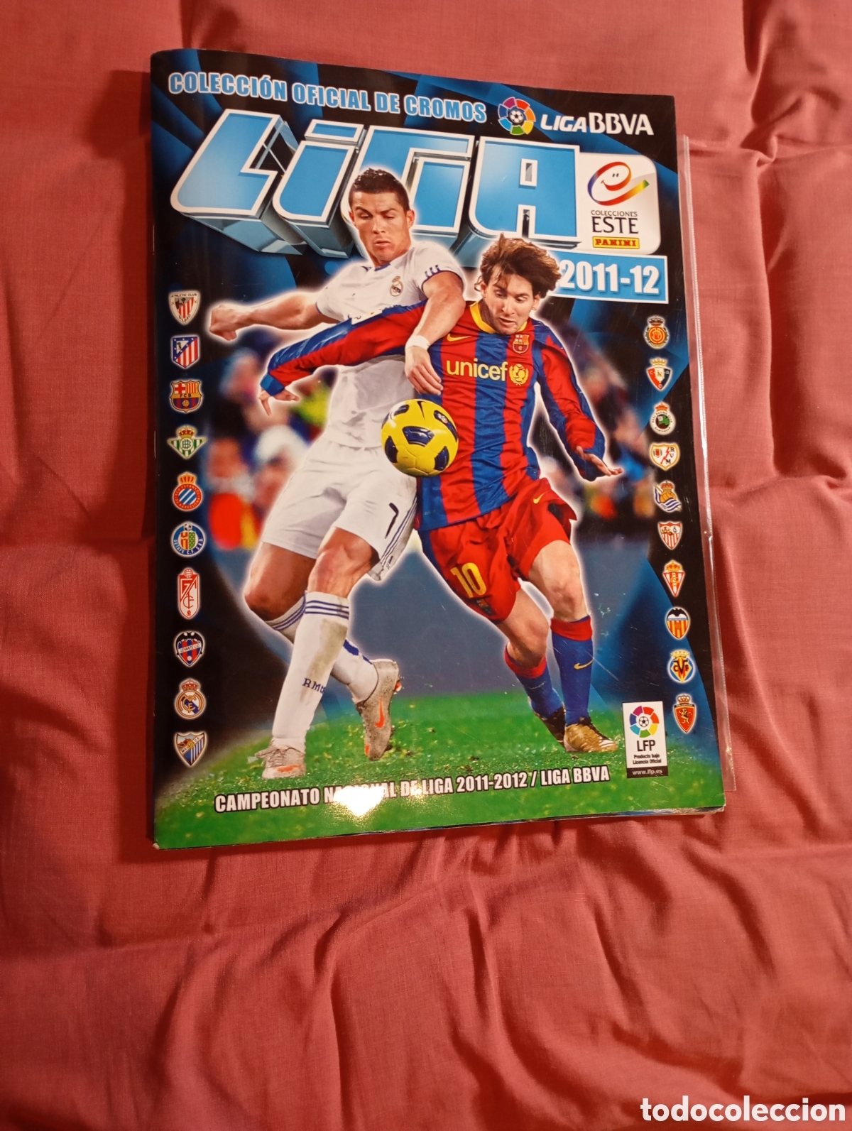 &Aacute;lbum de f&uacute;tbol completo: Album liga 2011/2012 completo chicles,mercado inv.plancha!!!