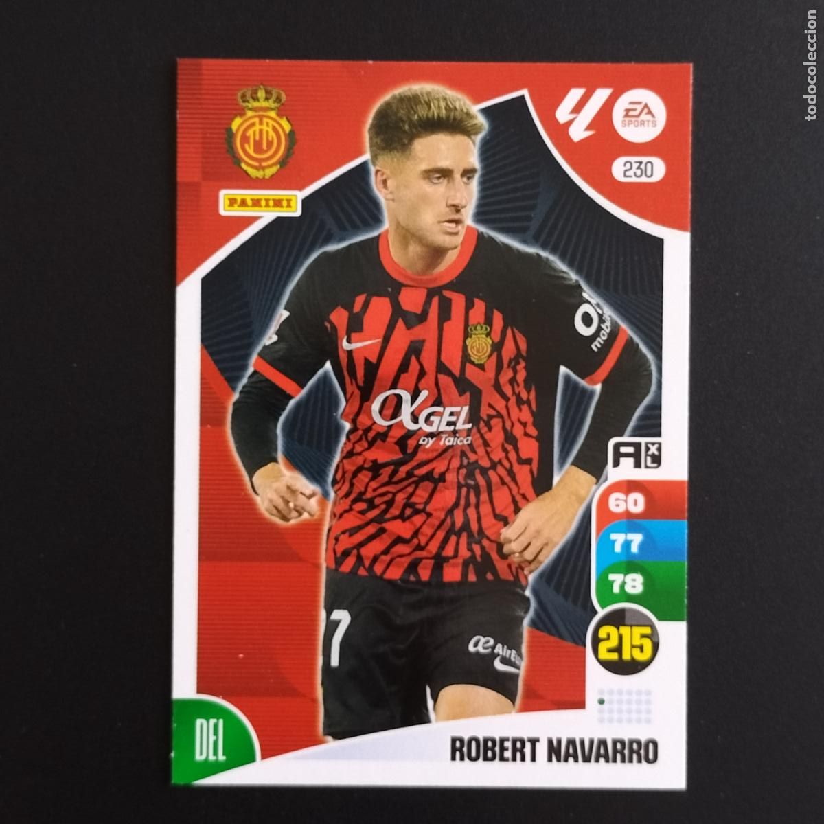 &Aacute;lbum de f&uacute;tbol completo: 230 ROBERT NAVARRO MALLORCA CROMOS ADRENALYN XL LALIGA CARD 2024 2025 24 25 PANINI