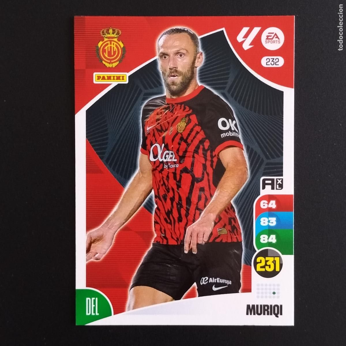 &Aacute;lbum de f&uacute;tbol completo: 232 MURIQI MALLORCA CROMOS ADRENALYN XL LALIGA CARD 2024 2025 24 25 PANINI