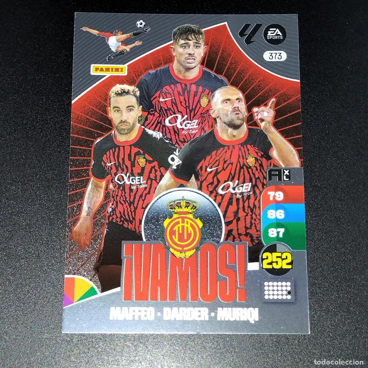 &Aacute;lbum de f&uacute;tbol completo: 373 VAMOS MAFFEO DARDER MURIQI MALLORCA CROMOS ADRENALYN XL LALIGA CARD 2024 2025 24 25 PANINI