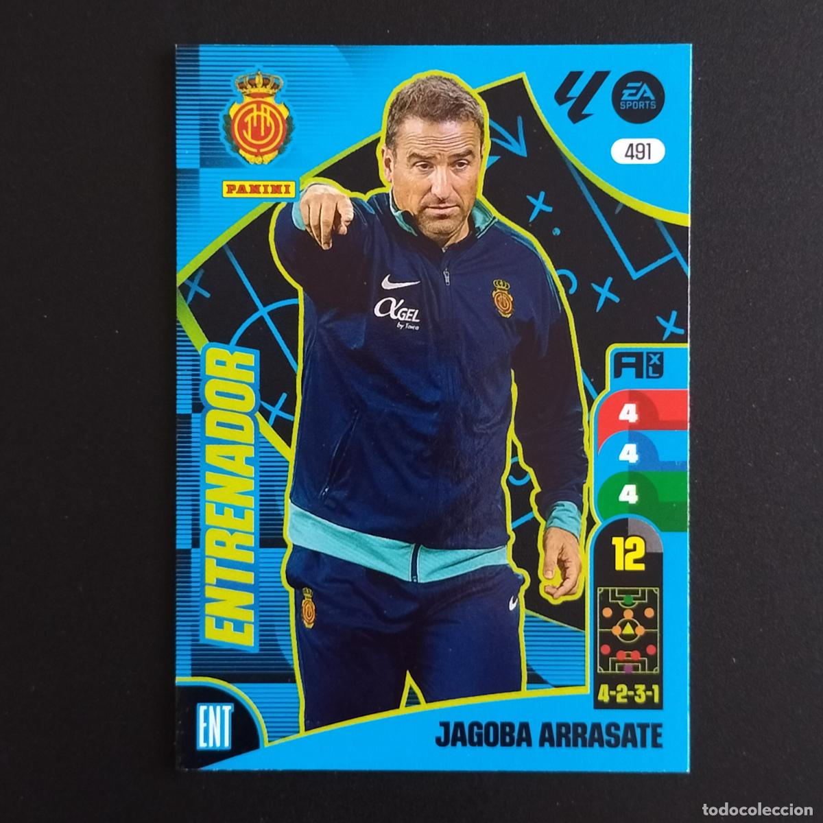 &Aacute;lbum de f&uacute;tbol completo: 491 JAGOBA ARRASATE ENTRENADOR MALLORCA CROMOS ADRENALYN XL LALIGA CARD 2024 2025 24 25 PANINI