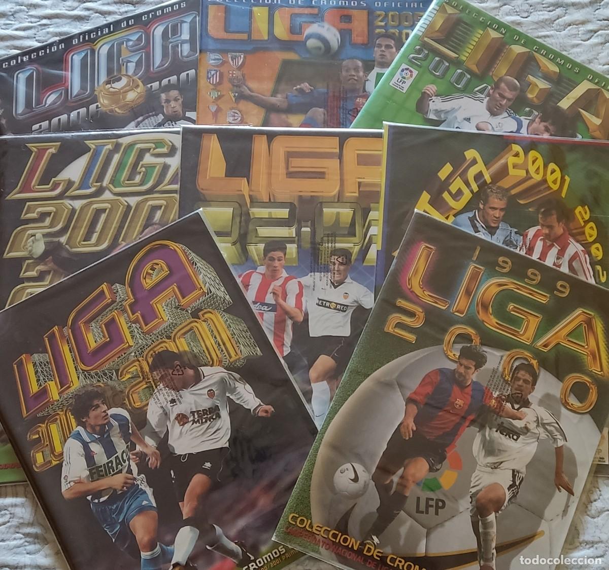 Complete Football Album: INCREIBLE LOTE DE 8 ANTIGUOS ALBUMES COMPLETOS CROMOS FUTBOL LIGA ESTE: 99 00 01 02 03 04 05 06 07