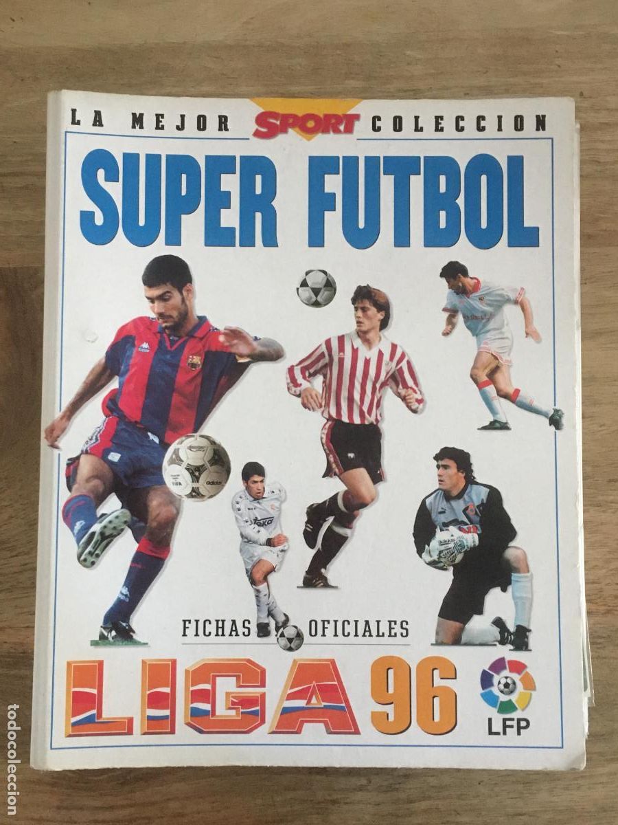 &Aacute;lbum de f&uacute;tbol completo: fichas liga 95 96 super futbol album de cromos completo con 422 cromos perfecto estado